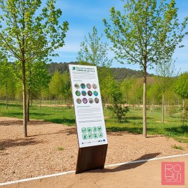 Faristol d'acer corten vertical